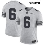 Youth NCAA Ohio State Buckeyes Kory Curtis #6 College Stitched No Name Authentic Nike Gray Football Jersey WO20O78JK